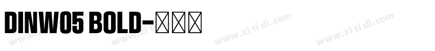 DINW05 BOLD字体转换